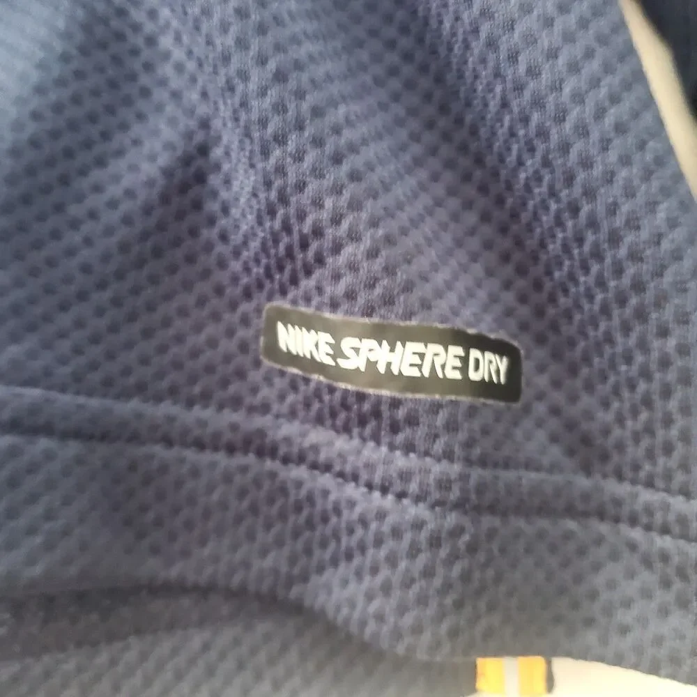 Nike Longsleeve Polo RN#56323 Men's Size XL Nike Sphere Dry Blue/Yellow, Branded